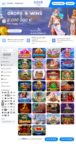 l'application et interface NOVA JACKPOT CASINO