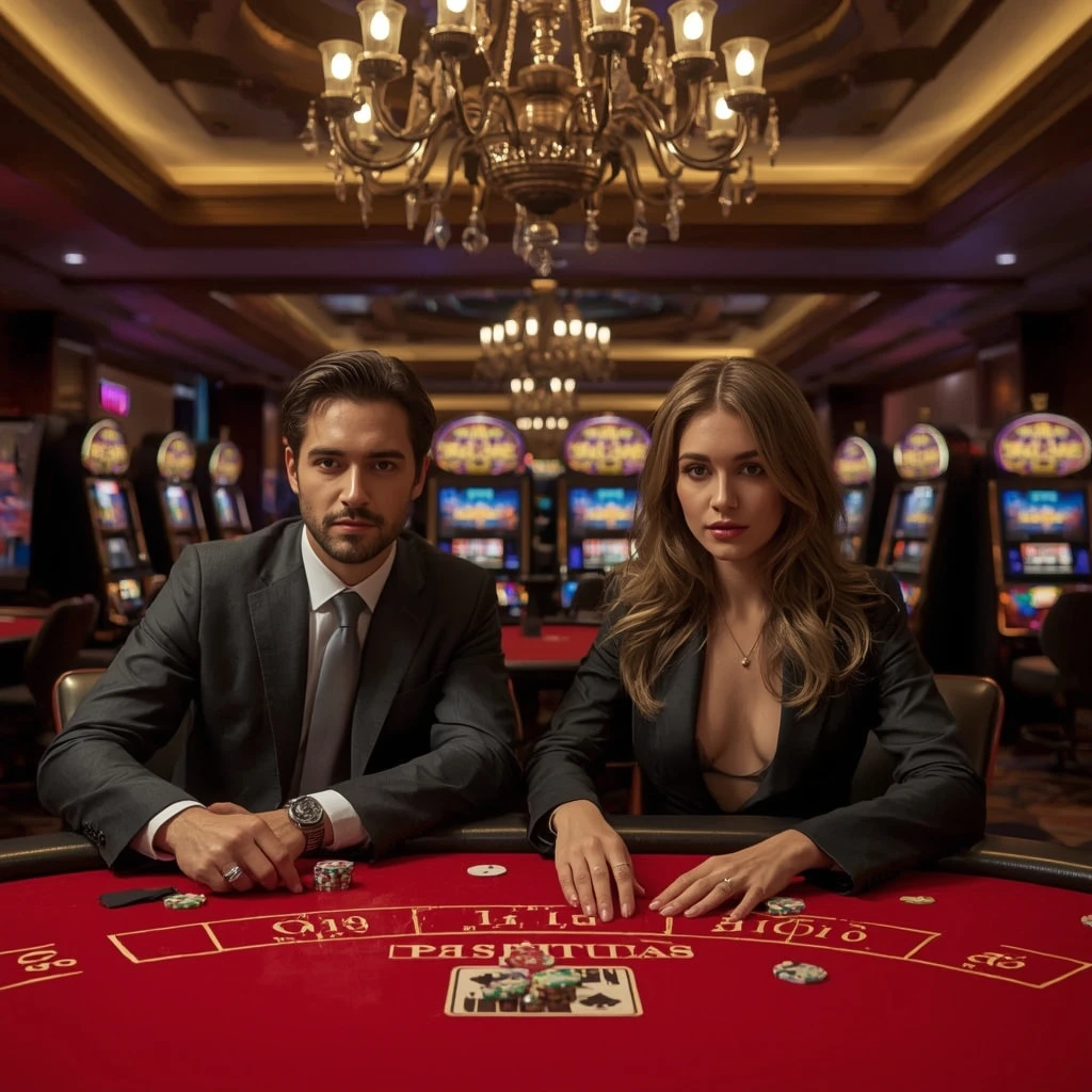 Deux joueurs de poker au Casino Nova Jackpot
